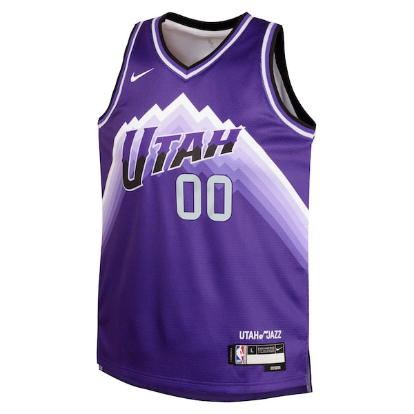 Jordan Clarkson Utah Jazz Nike Youth Swingman Replica Jersey - City Edition - Purple - Image 2