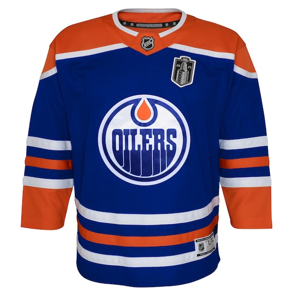 Edmonton Oilers Youth 2025 Stanley Cup Final Home Premier Jersey - Royal - Image 2