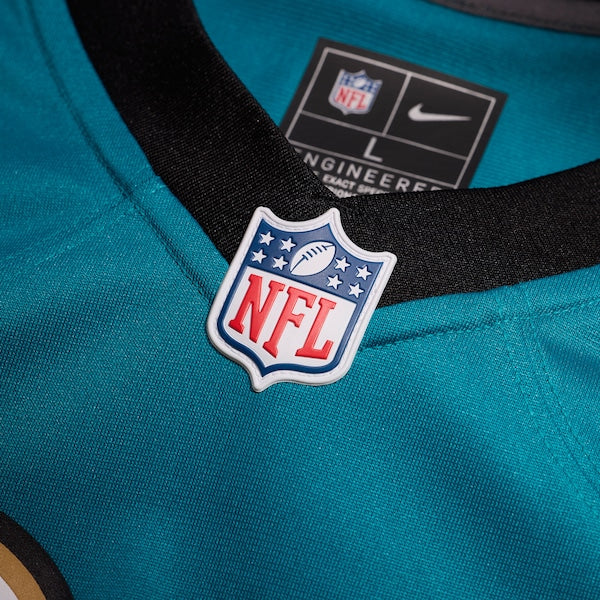 Josh Hines-Allen Jacksonville Jaguars Nike Prowler Throwback Player Game Jersey - Teal - Image 4