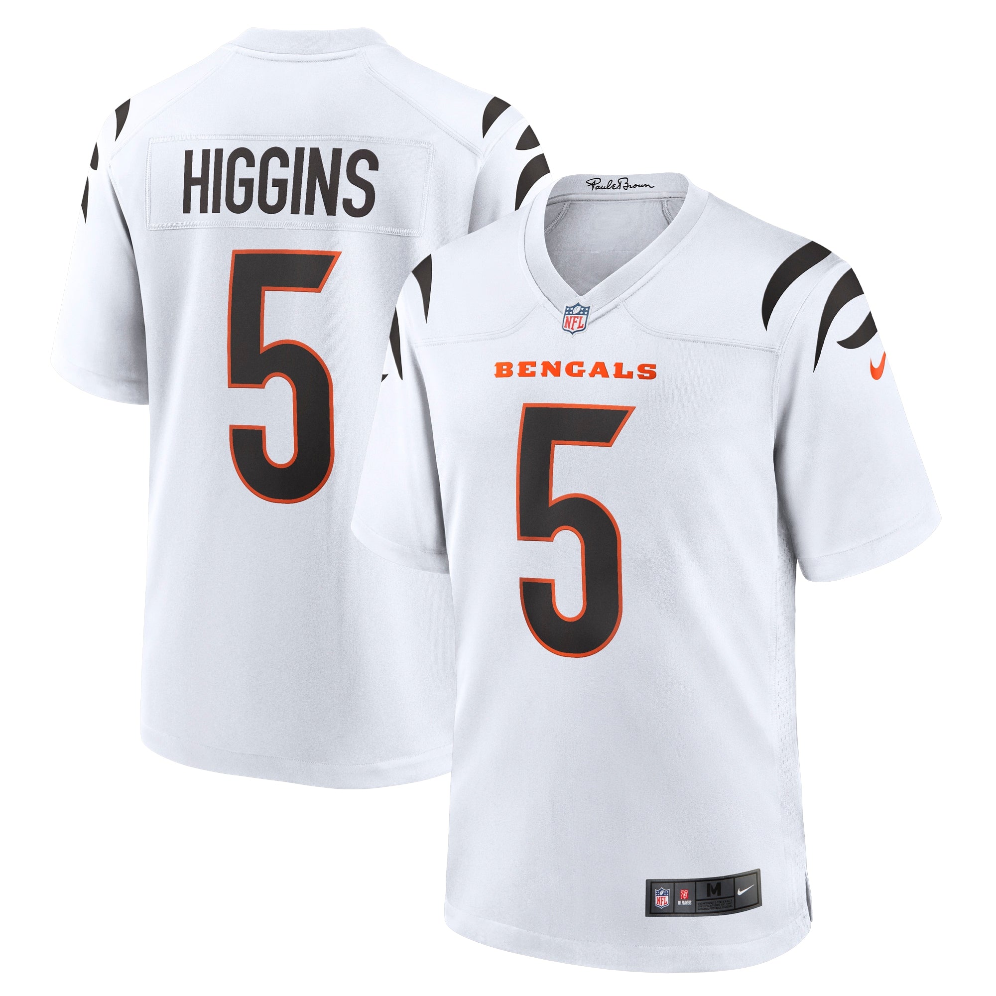 Tee Higgins Cincinnati Bengals Nike Alternate Game Player Jersey - Orange/White - Image 6
