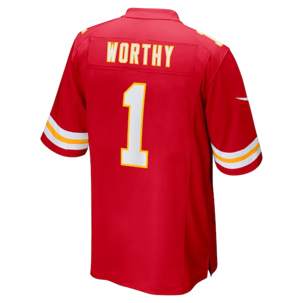 Xavier Worthy Kansas City Chiefs Nike 2024 NFL Draft First Round Pick Player Youth Game Jersey - Red - Image 4