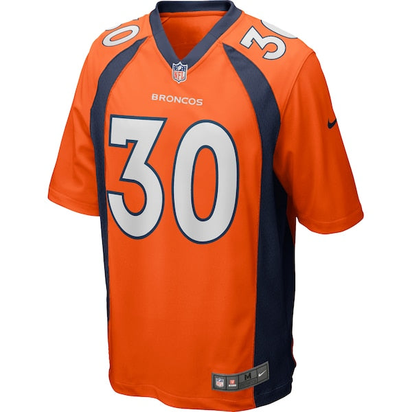 Terrell Davis Denver Broncos Nike Game Retired Player Jersey - Orange/Navy - Image 3