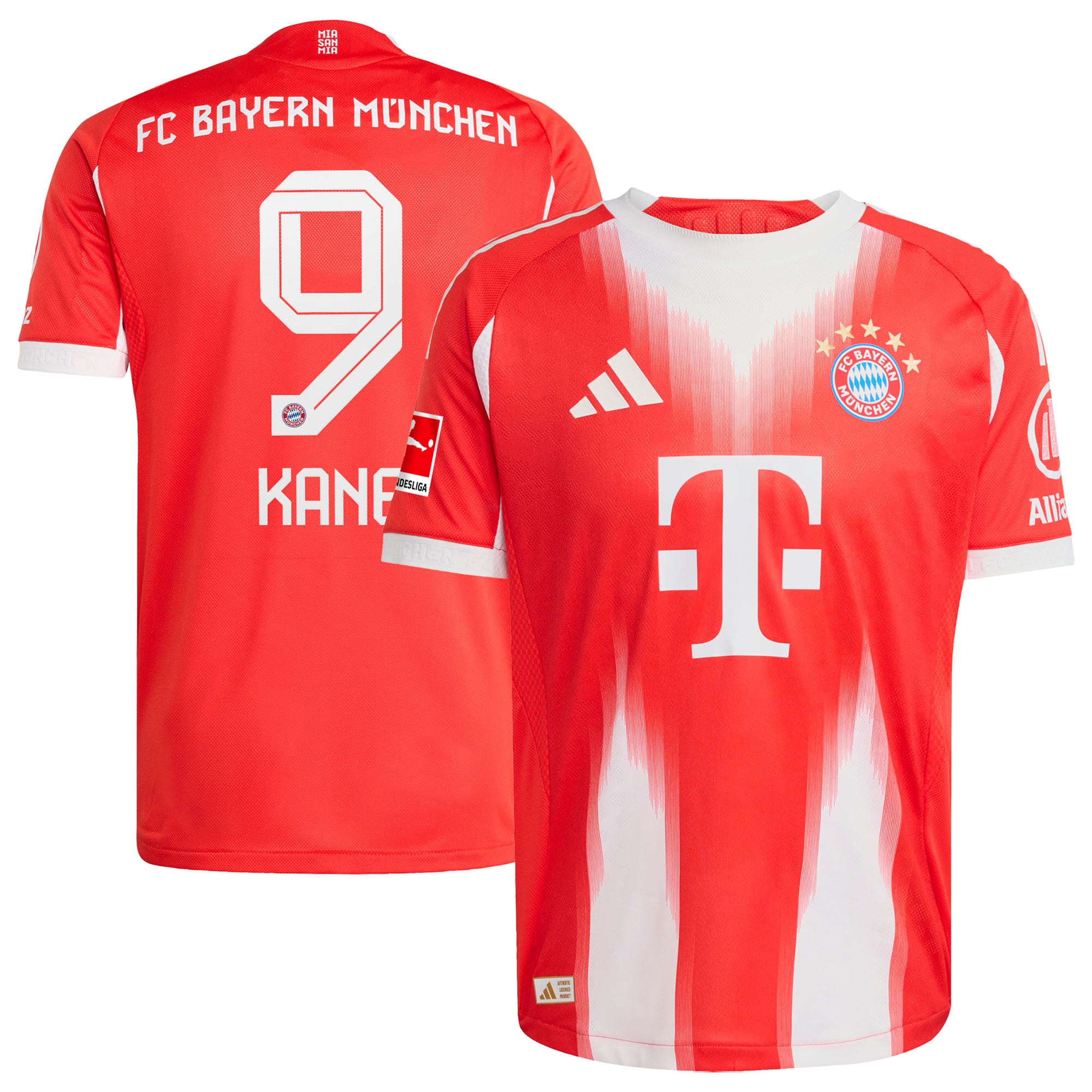 Harry Kane Bayern Munich adidas 2025/26 Away Authentic Player Jersey - White/Red - Image 6