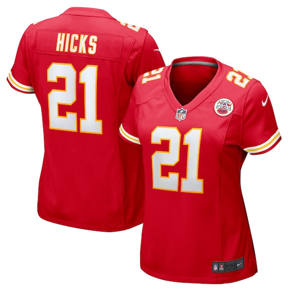 Jaden Hicks Kansas City Chiefs Nike Women's Game Jersey - Red