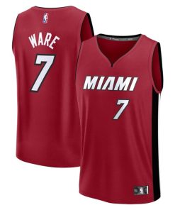 Kel'el Ware Miami Heat  Fast Break Player Jersey - Statement Edition - Red