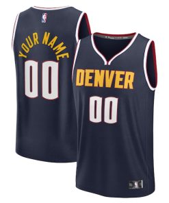 Denver Nuggets  Fast Break Custom Jersey Icon Edition - Navy/Blue