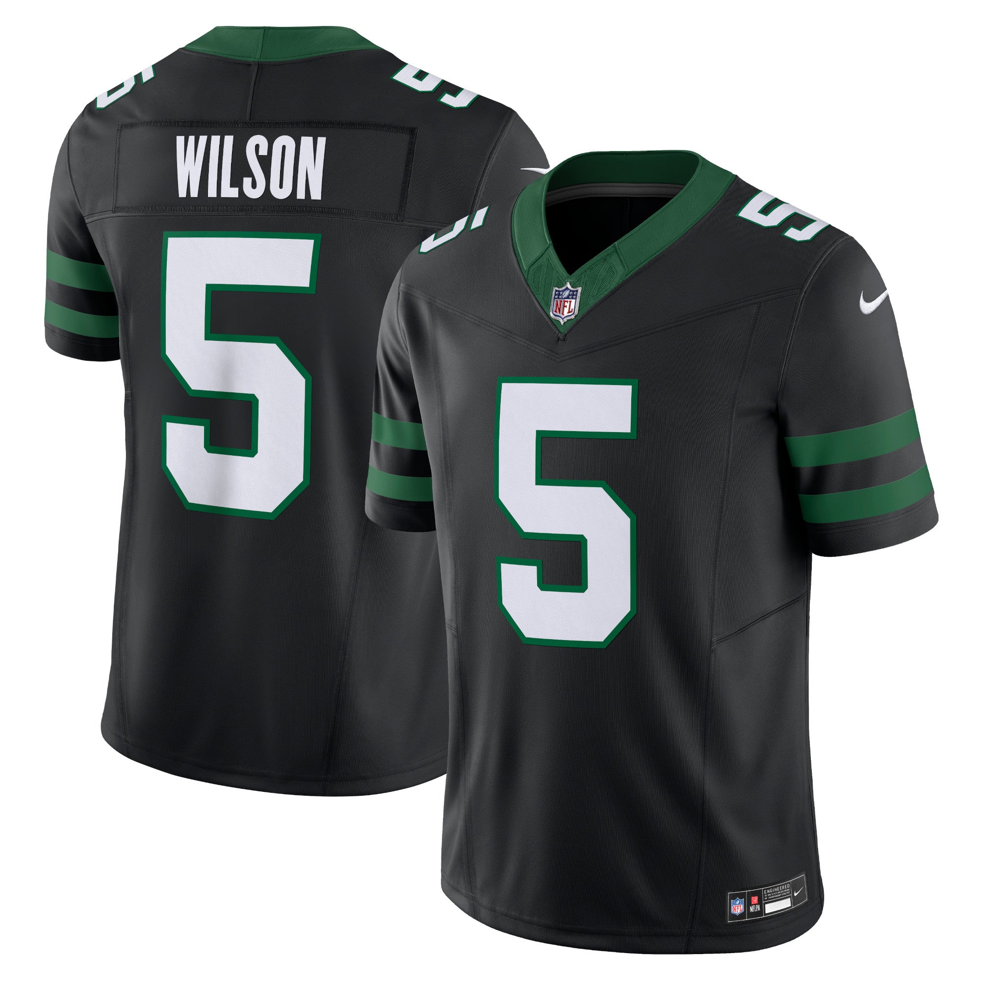 Garrett Wilson New York Jets Nike Vapor F.U.S.E. Limited Jersey - Legacy White/Black - Image 5
