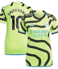 Emile Smith Rowe Arsenal adidas Women's 2023/24 Away Replica Player Jersey - Yellow/Green/Red