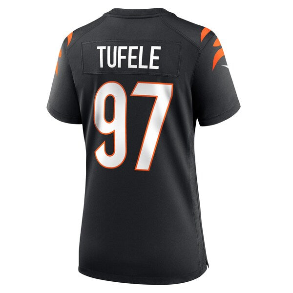 Jay Tufele Cincinnati Bengals Nike Women's Game Player Jersey - Black - Image 3