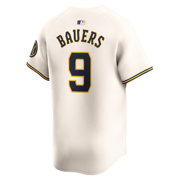 Jake Bauers Milwaukee Brewers Nike Home Limited Player Jersey - Cream - Image 3