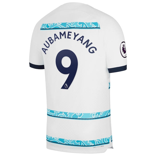 Pierre-Emerick Aubameyang Chelsea Nike 2022/23 Away Vapor Match Authentic Player Jersey - White - Image 3