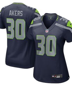Cam Akers Seattle Seahawks Nike Women's Team Game Jersey -  College Navy
