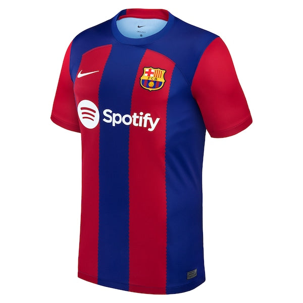 Robert Lewandowski Barcelona Nike 2023/24 Home Replica Jersey - Royal/Aqua/White - Image 3