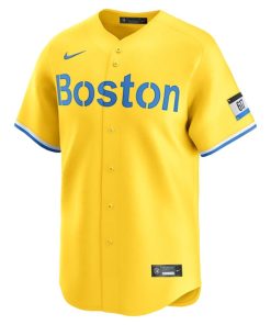 Alternative view of Boston Red Sox Nike City Connect Limited Jersey - Gold