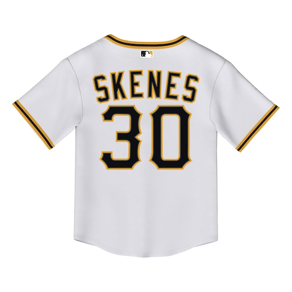 Paul Skenes Pittsburgh Pirates Nike Toddler Home Replica 2.0 Player Jersey - White - Image 3