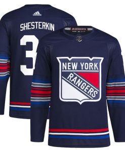 Igor Shesterkin New York Rangers adidas Alternate Authentic Primegreen Player Jersey - Navy