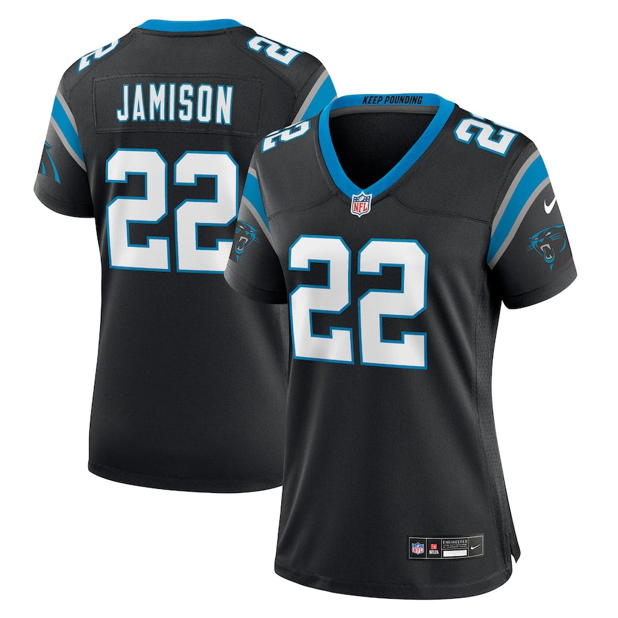 D'Shawn Jamison Carolina Panthers Nike Women's Team Game Jersey - Black