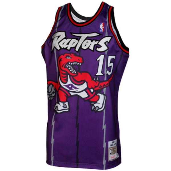 Vince Carter Toronto Raptors 1998/99 Throwback Authentic Jersey - Purple - Image 3