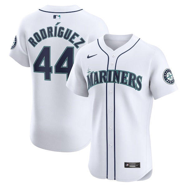 Julio Rodr¨ªguez Seattle Mariners Nike Home Elite Player Jersey - White - Image 2