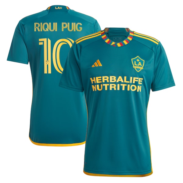 Riqui Puig LA Galaxy adidas 2024 LA Kit Replica Player Jersey - Green/White - Image 2