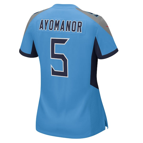 Elic Ayomanor Tennessee Titans Nike Women's Team Game Jersey - Light Blue - Image 3