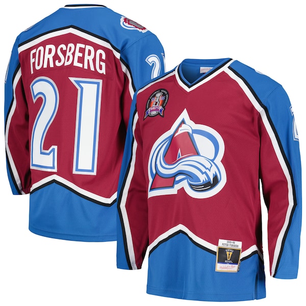 Peter Forsberg Colorado Avalanche 1995/96 Blue Line Player Jersey - Burgundy