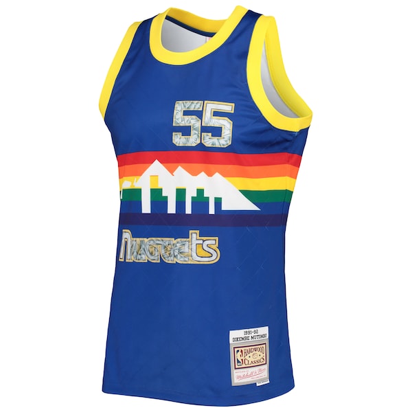 Dikembe Mutombo Denver Nuggets 1996/97 Hardwood Classics NBA 75th Anniversary Diamond Swingman Jersey - Royal - Image 2