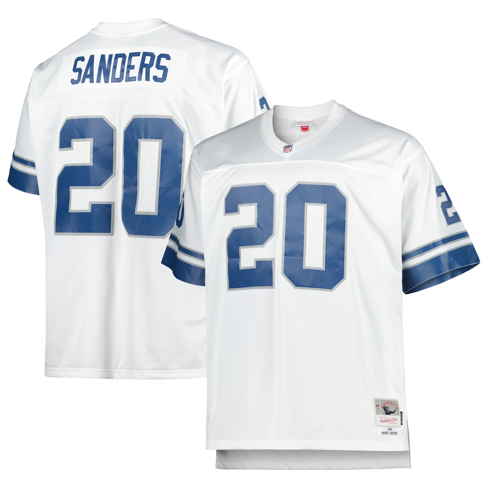 Barry Sanders Detroit Lions Big & Tall 1996 Retired Player Replica Jersey - Blue/White - Image 5