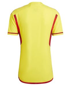 Alternative view of Colombia National Team adidas 2022/23 Home Authentic Blank Jersey - Yellow