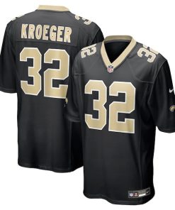 Kai Kroeger New Orleans Saints Nike Team Game Jersey -  Black