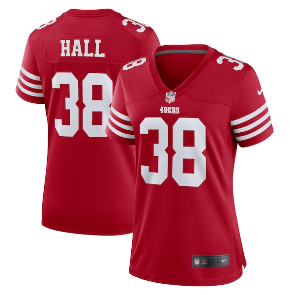 Kemon Hall San Francisco 49ers Nike Women's Team Game Jersey - Scarlet
