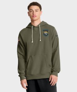 Jacksonville Jaguars Nike 2025 Salute to Service Sideline Standard Issue Dri-FIT Hoodie - Olive