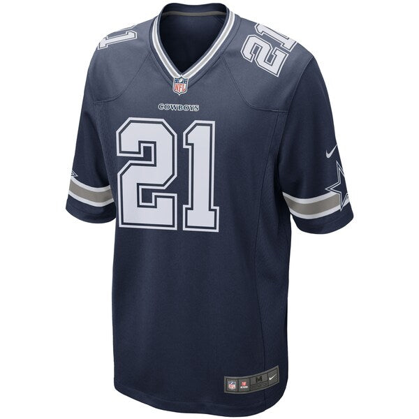 Ezekiel Elliott Dallas Cowboys Nike Game Team Jersey - Navy/White - Image 3
