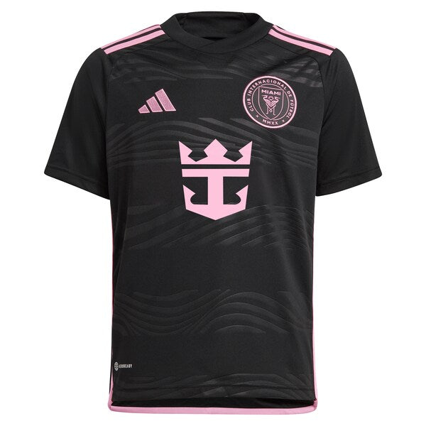 Inter Miami CF adidas Youth 2024 La Noche Replica Custom Jersey - Black - Image 2