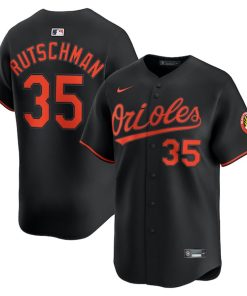 Adley Rutschman Baltimore Orioles Nike Alternate Limited Player Jersey - Black/White