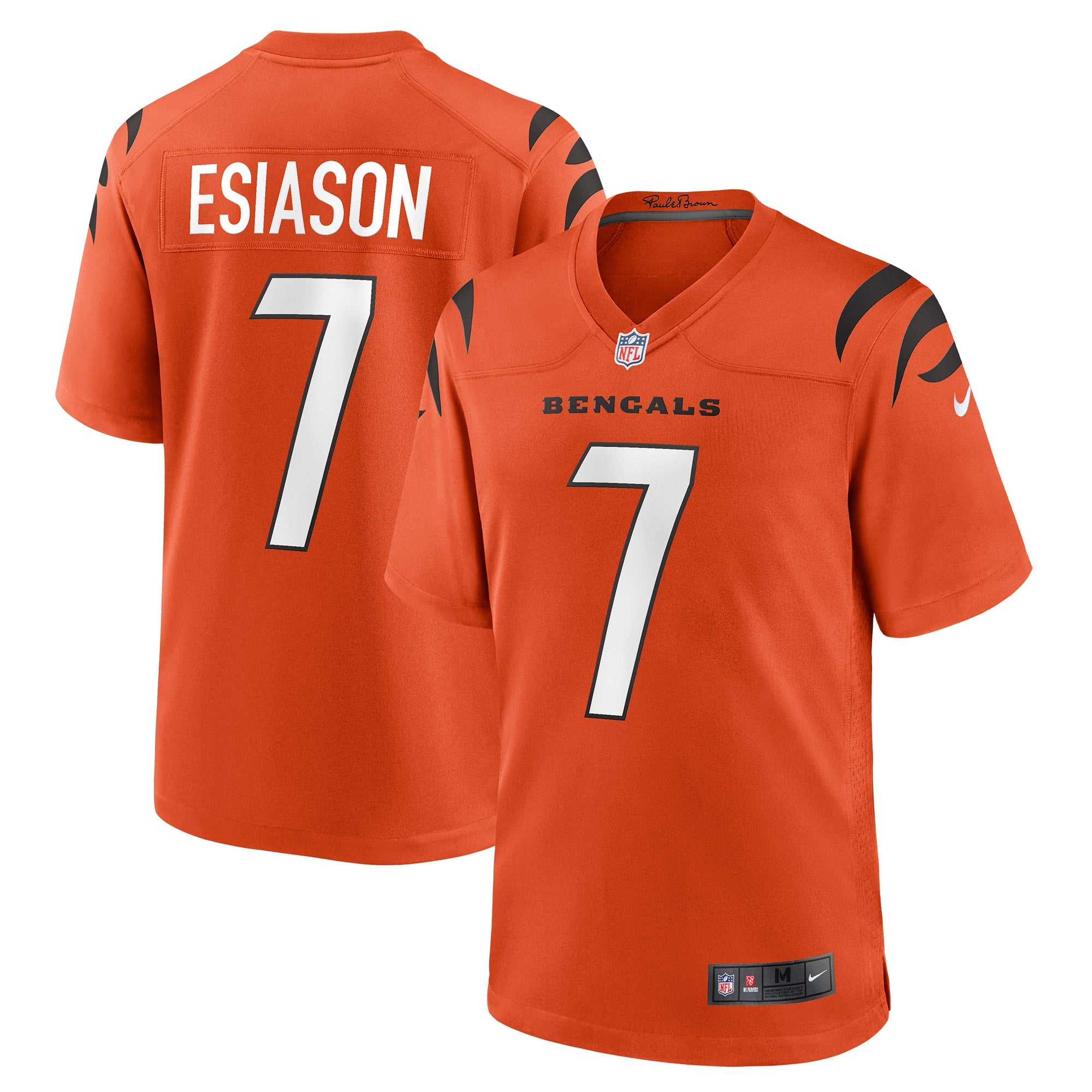 Boomer Esiason Cincinnati Bengals Nike Retired Player Jersey - Black/Orange - Image 6