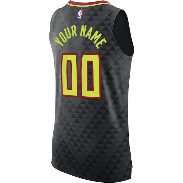 Atlanta Hawks Nike Authentic Custom Jersey Black - Icon Edition - Image 3