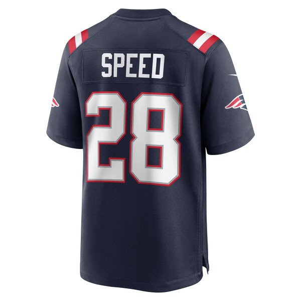 Ameer Speed New England Patriots Nike Team Game Jersey - Navy - Image 3