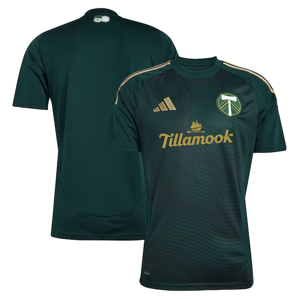 Portland Timbers adidas 2025 Forever Green & Gold Replica Jersey - Green - Image 2