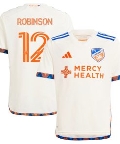Miles Robinson FC Cincinnati adidas Youth 2024 The Canvas Kit Replica Player Jersey - White