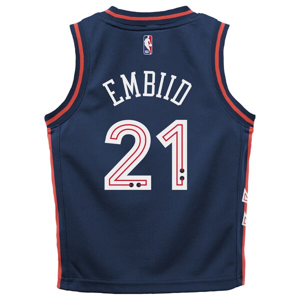 Joel Embiid Philadelphia 76ers Nike Toddler Swingman Replica Jersey - City Edition - Navy - Image 3
