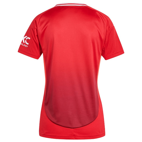 Manchester United adidas Women's 2024/25 Home Replica Jersey - Red - Image 3