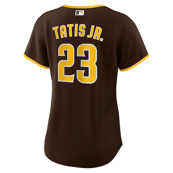 Fernando Tat¨ªs Jr. San Diego Padres Nike Women's Road Replica Player Jersey - Brown/White - Image 2
