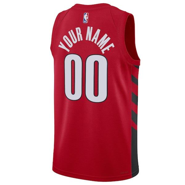 Portland Trail Blazers Jordan Brand Unisex 2022/23 Swingman Custom Jersey - Statement Edition - Red - Image 3