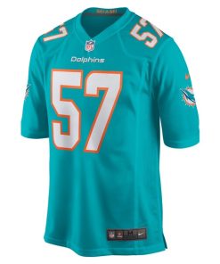Alternative view of Brennan Scarlett Miami Dolphins Nike Game Jersey - Aqua