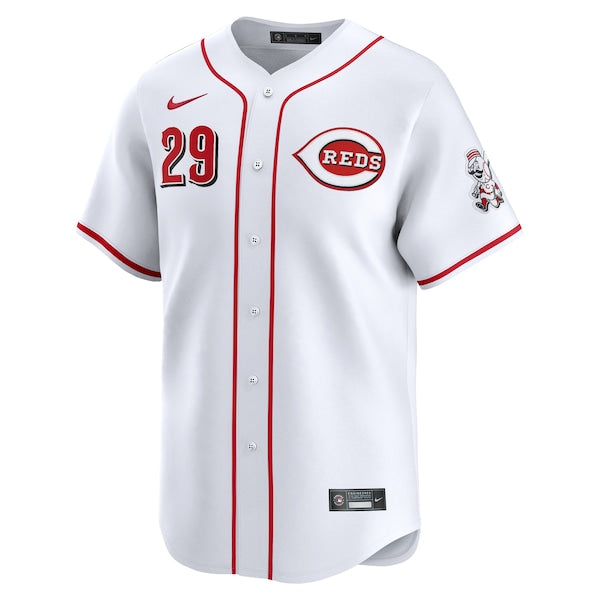 TJ Friedl Cincinnati Reds Nike Home Limited Player Jersey - White - Image 2