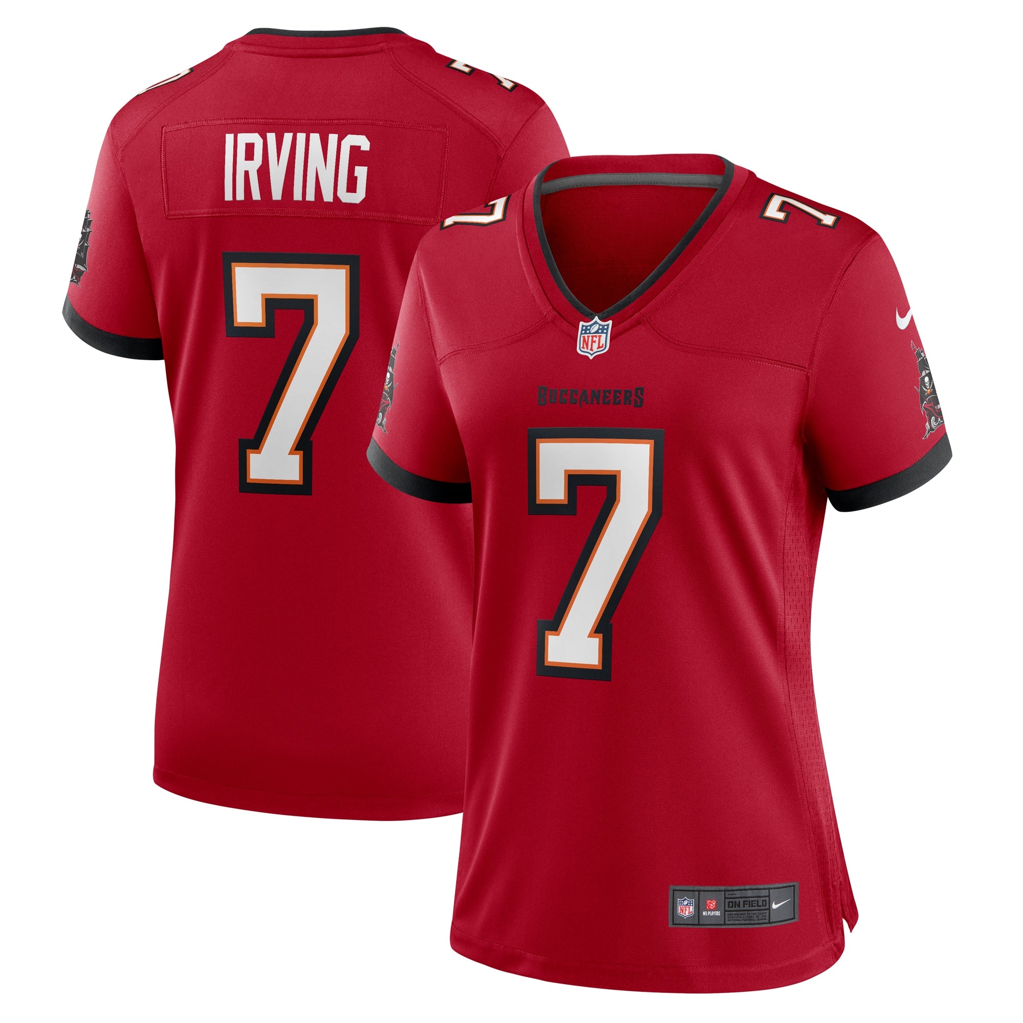 Bucky Irving '76 Tampa Bay Buccaneers Nike Women's Game Jersey - White/Red/Orange - Image 5