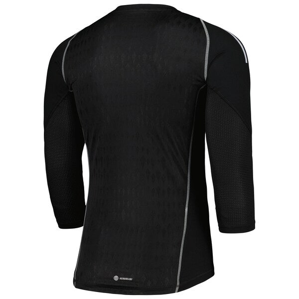 New York City FC adidas 2024 Goalkeeper Long Sleeve Replica Jersey - Black - Image 3