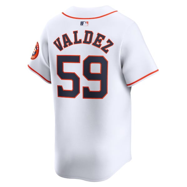 Framber Valdez Houston Astros Nike Home Limited Player Jersey - White - Image 3