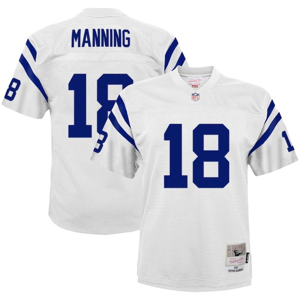 Peyton Manning Indianapolis Colts Youth 2006 Retired Player Legacy Jersey - White/Royal - Image 2